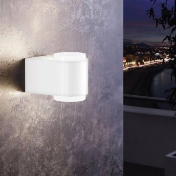 Eglo 95077 - Āra sienas lampa BRIONES 2xLED/3W/230V IP44