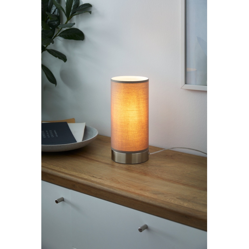 Eglo - Aptumšojama galda lampa 1xE27/40W/230V taupe