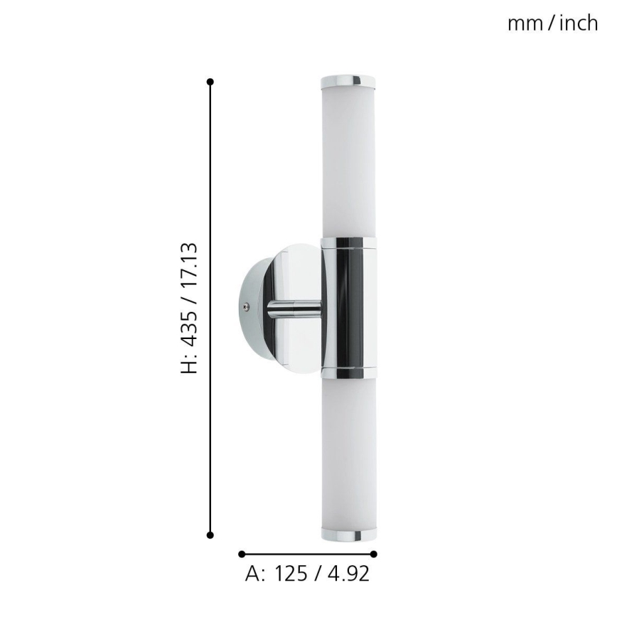 Eglo - LED vannas istabas lampa 2xLED/4,5W/230V IP44