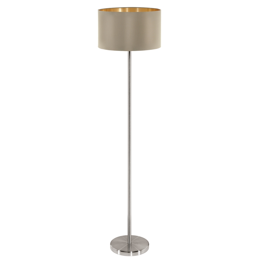 Eglo - Grīdas stāvlampa 1xE27/60W/230V taupe