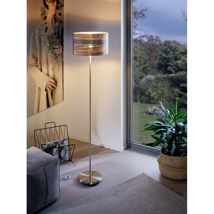 Eglo - Grīdas stāvlampa 1xE27/60W/230V taupe