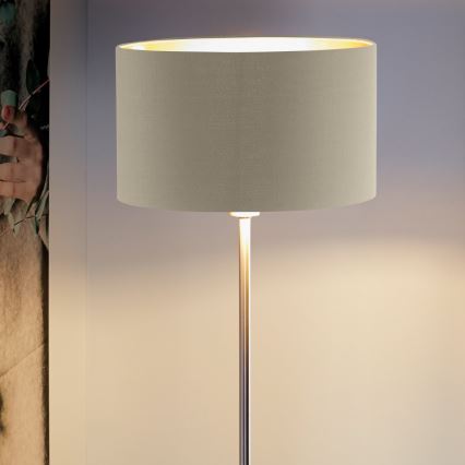 Eglo - Grīdas stāvlampa 1xE27/60W/230V taupe