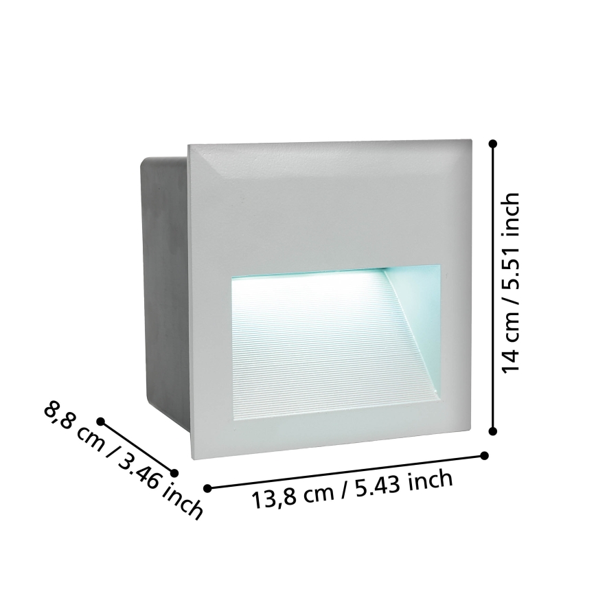 Eglo - LED Āra orientēšanās lampa 1xLED/3,7W/230V IP65