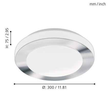 Eglo - LED vannas istabas lampa 1xLED/11W/230V IP44