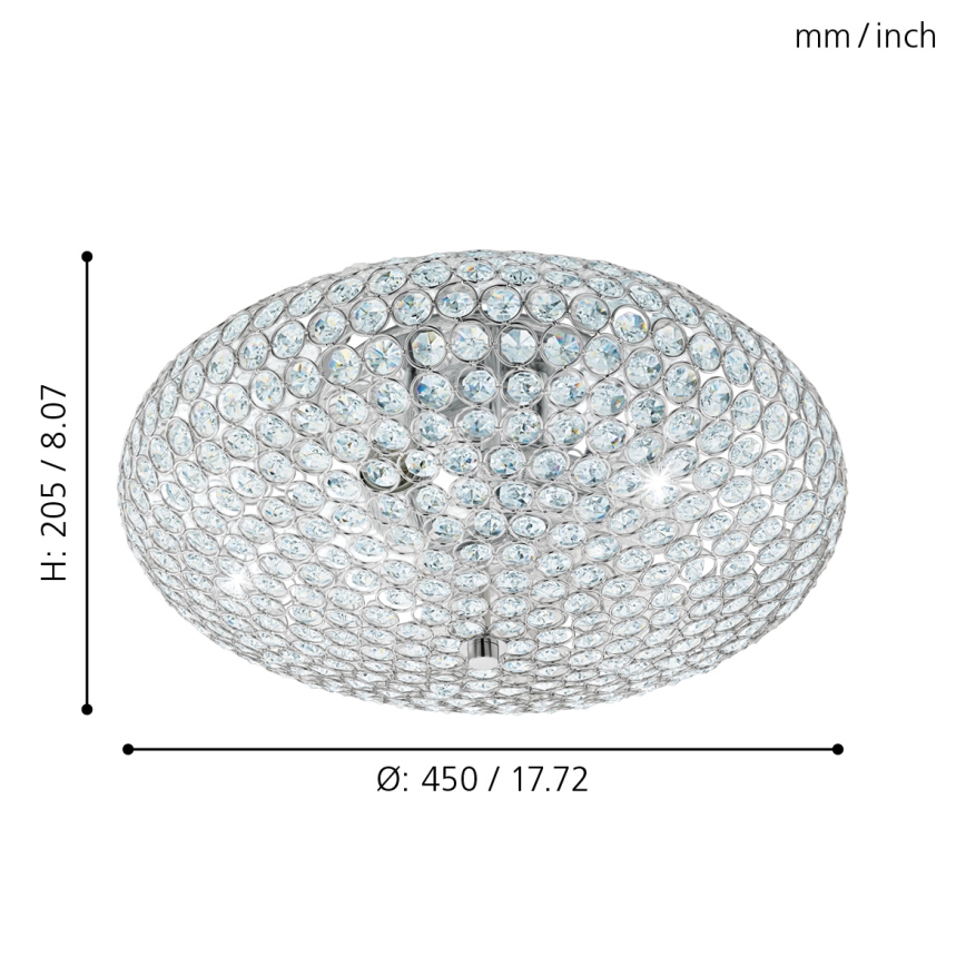 Eglo - Griestu lampa 3xE27/60W/230V