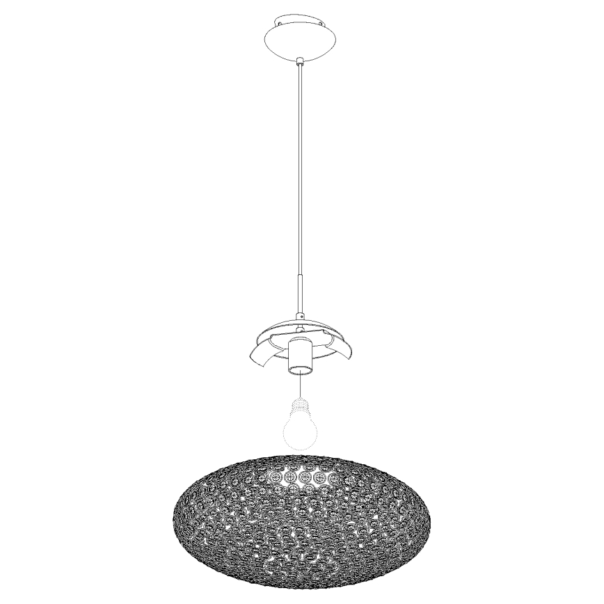 Eglo - Lustra ar auklu 1xE27/60W/230V