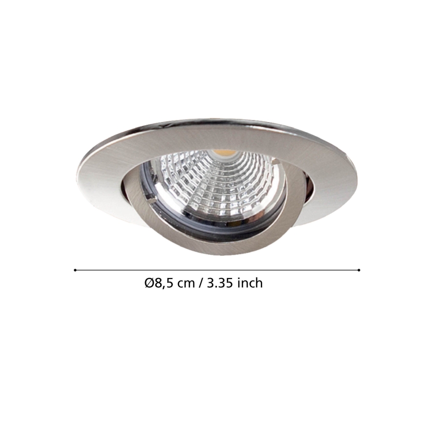 Eglo - KOMPLEKTS 3x LED iebūvējams griestu gaismeklis TEDO 3xGU10-LED/5W/230V