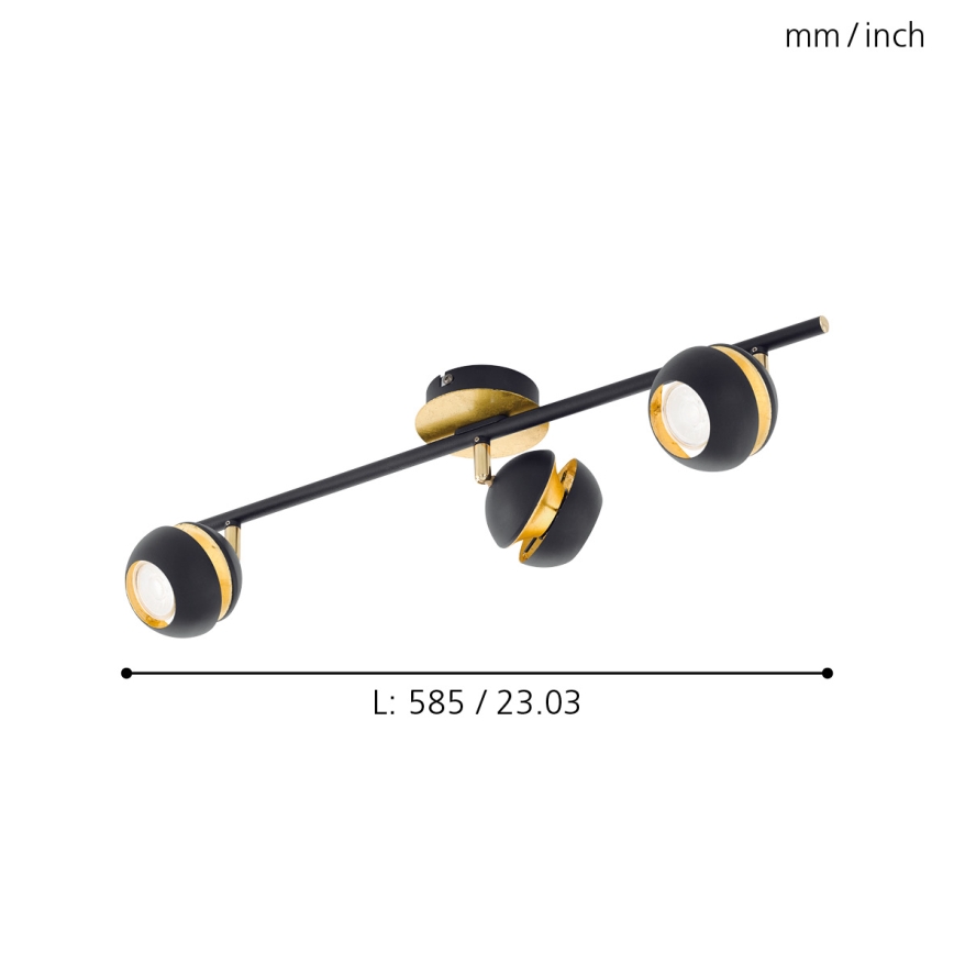 Eglo - LED lampa 3xGU10-LED/4W/230V