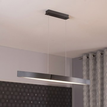 Eglo 95549 - FORNES-S regulējama LED pakaramā lampa uz kabeļa LED/24W/230V 2700-6500K melna hroma apdare