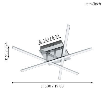 Eglo - LED griestu lampa LED/13,2W/230V