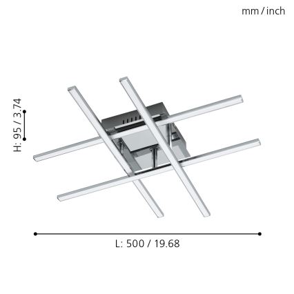 Eglo - LED griestu gaismeklis LED/24W/230V