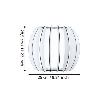 Eglo - Sienas gaismeklis 1xE27/60W/230V