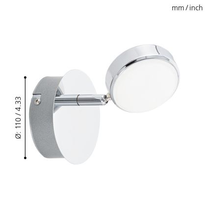 Eglo - LED virziena gaismeklis LED/5,4W/230V