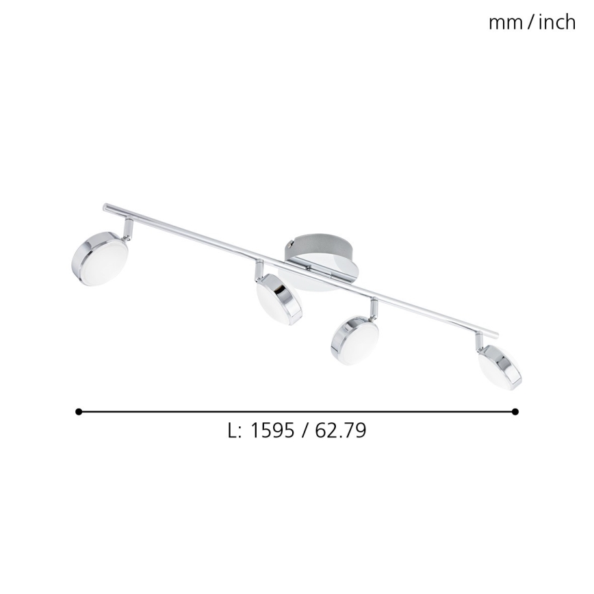 Eglo - LED lampa 4xLED/5,4W/230V