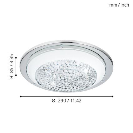 Eglo 95639 - LED griestu gaismeklis ACOLLA 3xLED/3,6W/230V