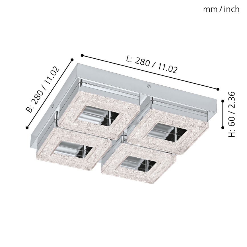 Eglo - LED Griestu lampa 4xLED/4W/230V