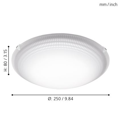 Eglo - LED griestu gaismeklis LED/8,2W/230V