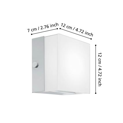 Eglo 95747 - LED sienas gaismeklis ALEA 2 LED/3,7W/230V