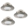 Eglo 95809 - KOMPLEKTS 3x LED iegremdējama lampa PINEDA 1xLED/6W/230V