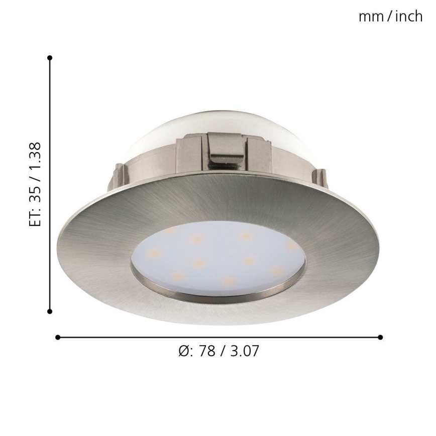 Eglo - LED iebūvējams griestu gaismeklis 1xLED/4,9W/230V