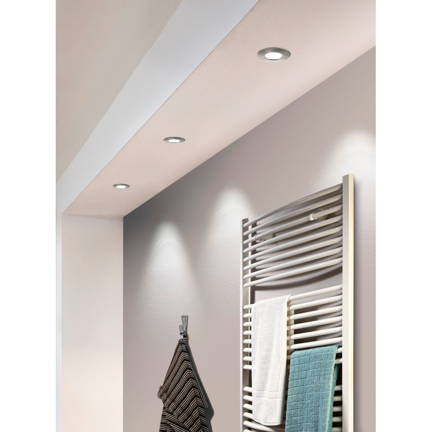 Eglo - KOMPLEKTS 3x LED iebūvējams griestu gaismeklis PINEDA 1xLED/4,9W/230V