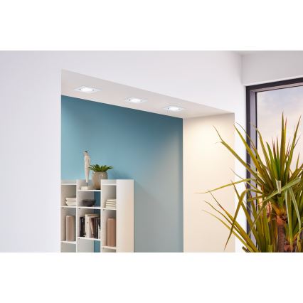 Eglo - komplekts 3 gab. iebūvējami LED griestu gaismekļi PINEDA LED/4,9W/230V
