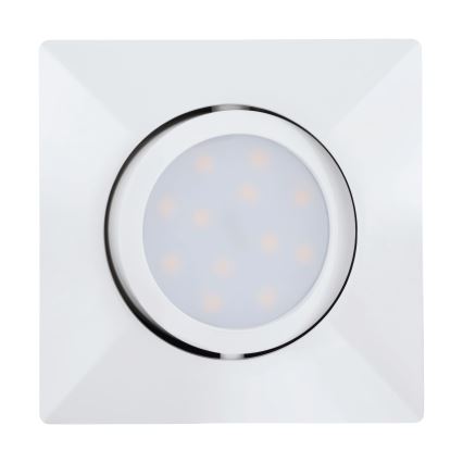 Eglo - KOMPLEKTS 3x LED iebūvējams griestu gaismeklis PINEDA 1xLED/4,9W/230V