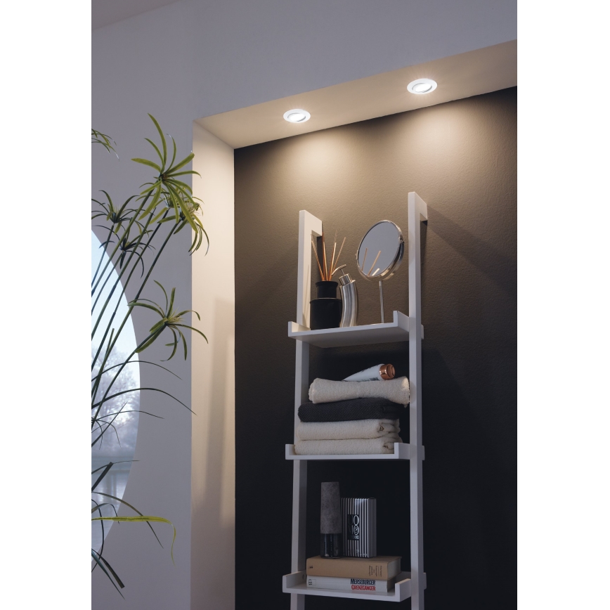 Eglo - Komplekts 3x iebūvējamie LED gaismekļi PINEDA LED/4,9W/230V