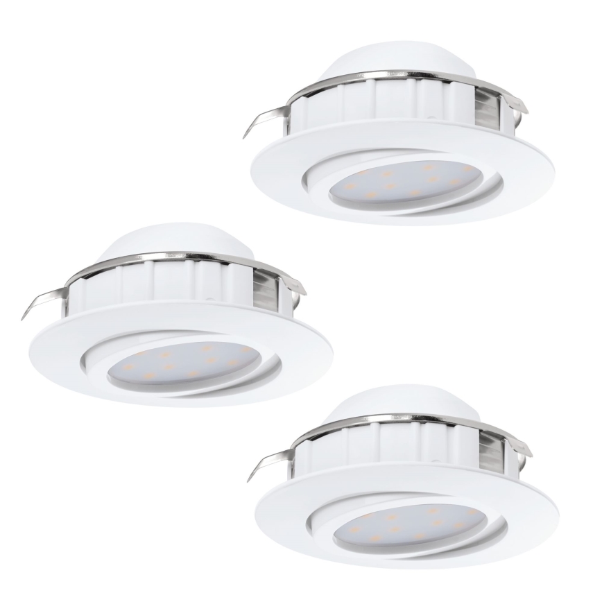 Eglo - KOMPLEKTS 3x LED iegremdējama lampa PINEDA 1xLED/4,9W/230V