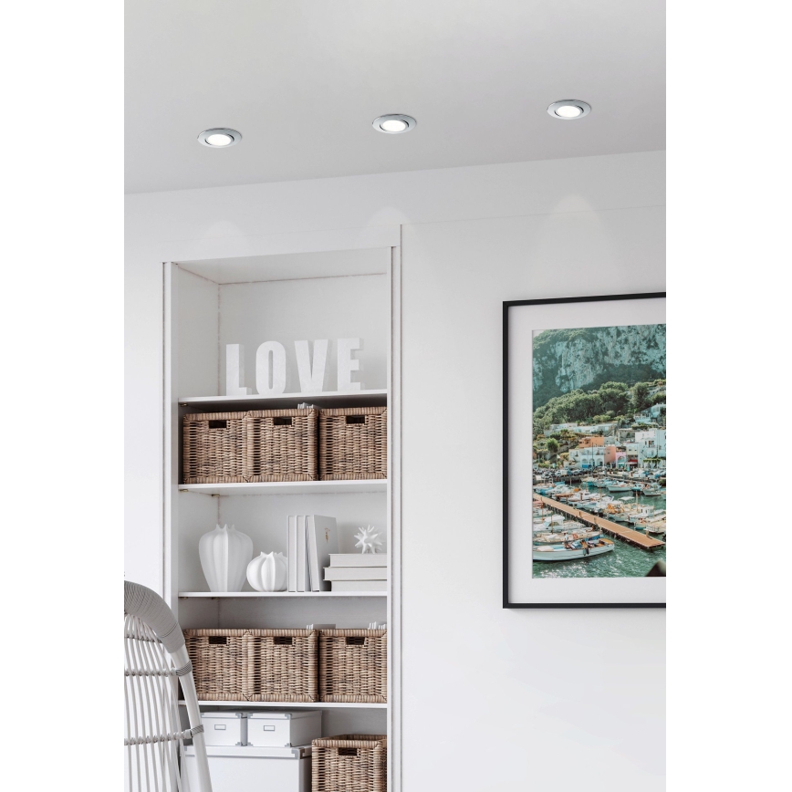 Eglo 95855- LED iebūvējams griestu gaismeklis PINEDA 1xLED/5,5W/230V