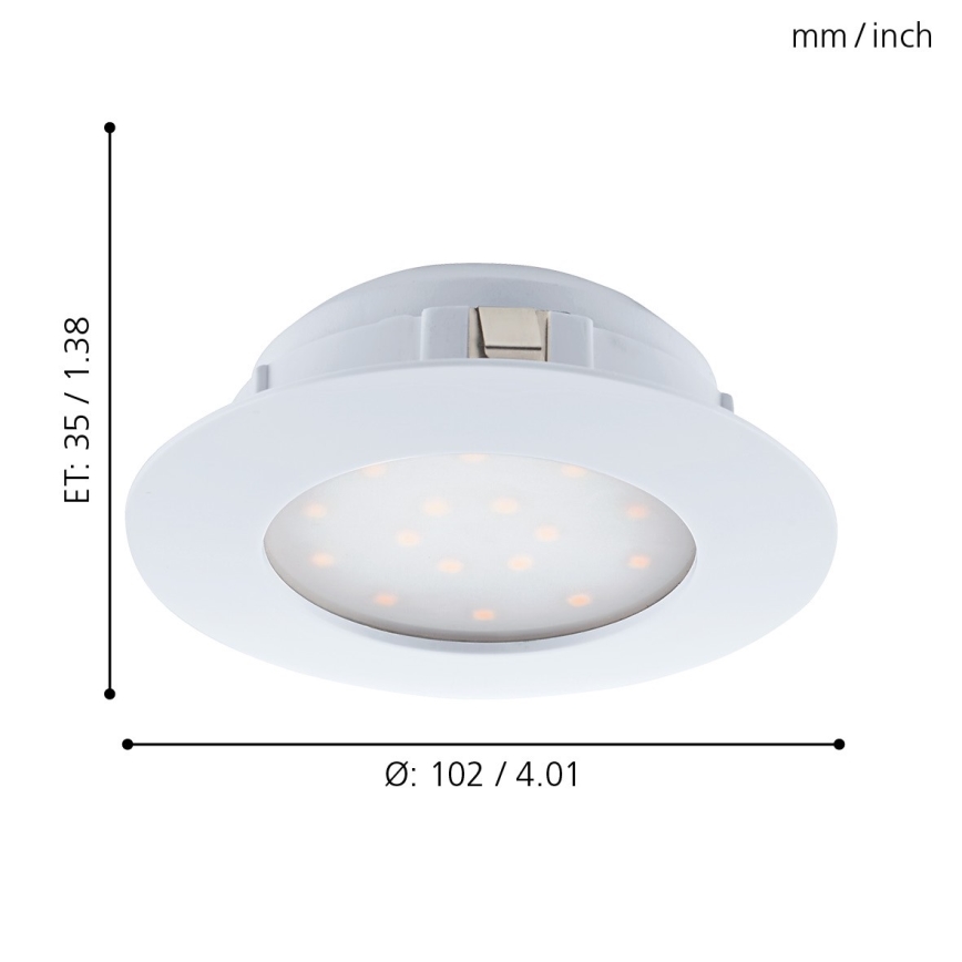 Eglo- LED iebūvējams griestu gaismeklis 1xLED/11W/230V