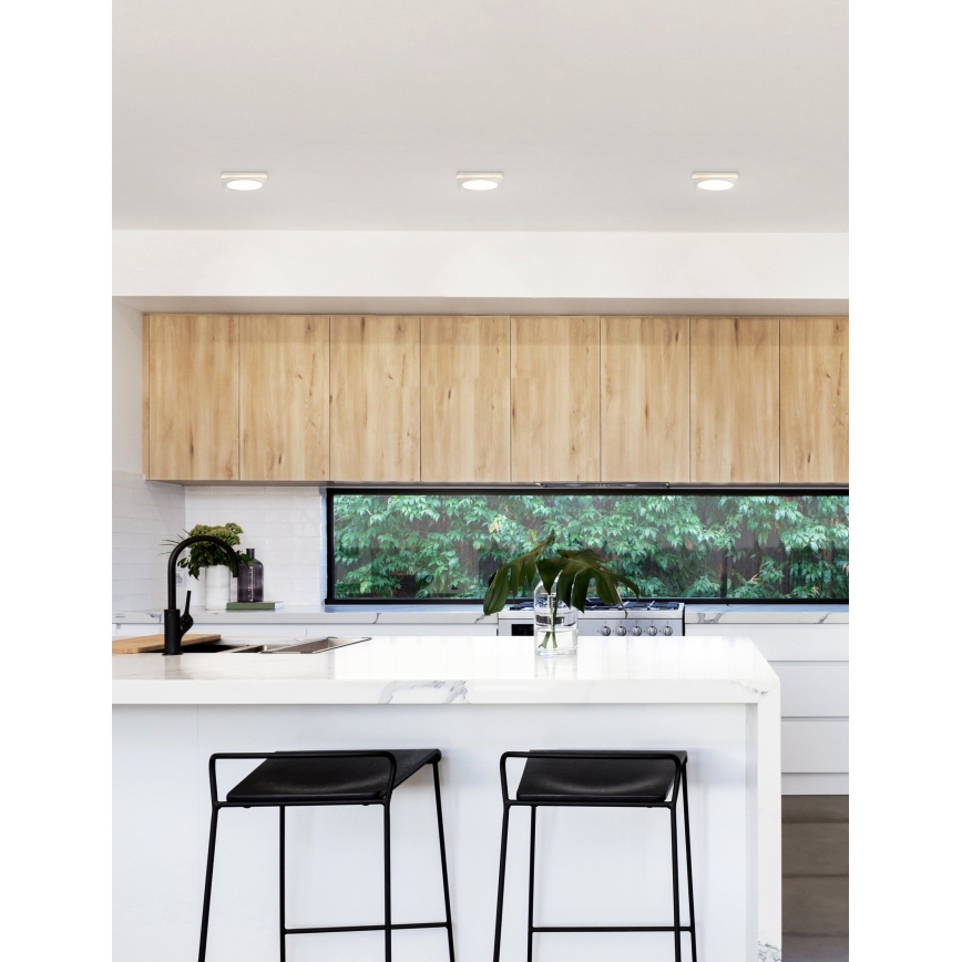 Eglo 95921- LED vannas istabas griestu iebūvējamais gaismeklis PINEDA 1 LED/6W/230V IP44