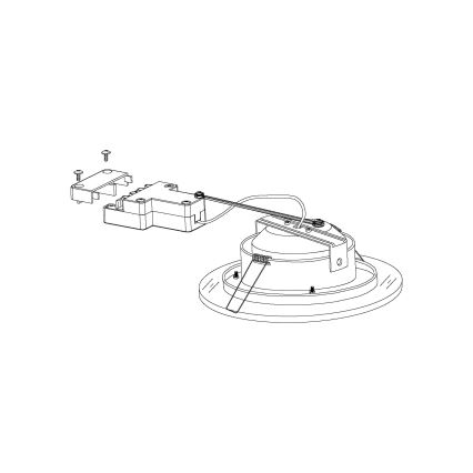 Eglo - LED iebūvējams griestu gaismeklis LED/11W/230V