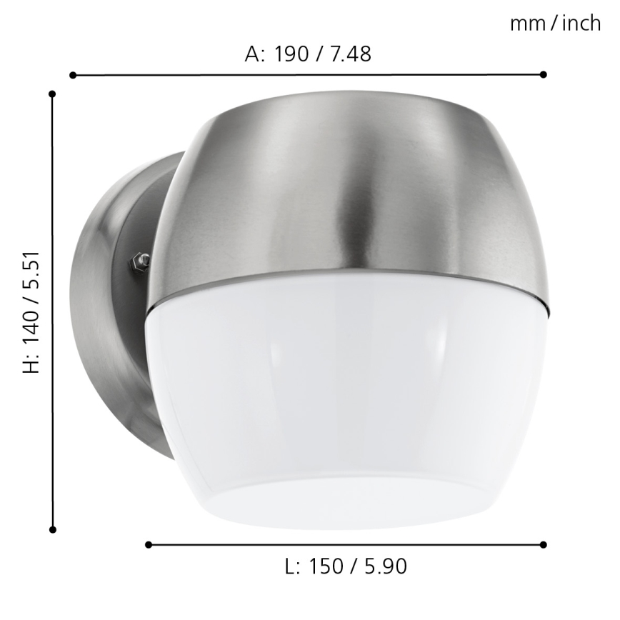 Eglo - Āra LED sienas gaismeklis LED/11W IP44