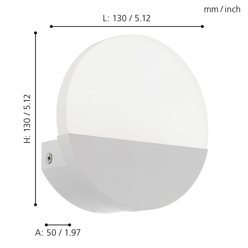 Eglo - LED sienas gaismeklis LED/4,5W/230V