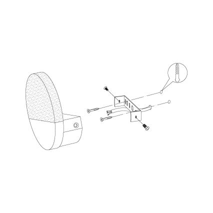 Eglo - LED sienas gaismeklis LED/4,5W/230V