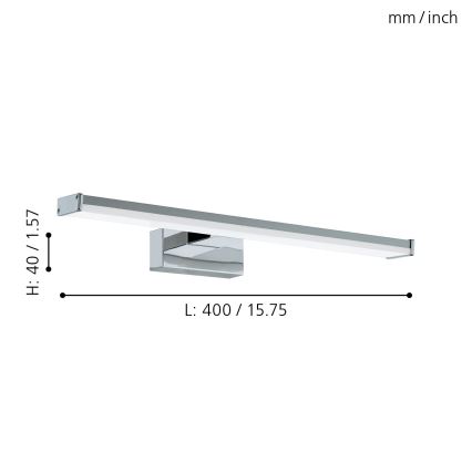 Eglo - LED Vannas istabas lampa LED/7.4W/230V 4000K 40 cm IP44