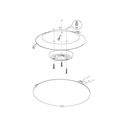 Eglo - LED griestu gaismeklis LED/11W/230V