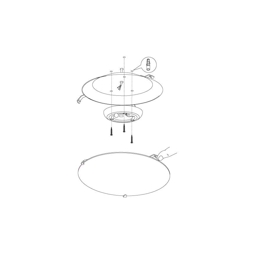 Eglo - LED griestu gaismeklis LED/11W/230V