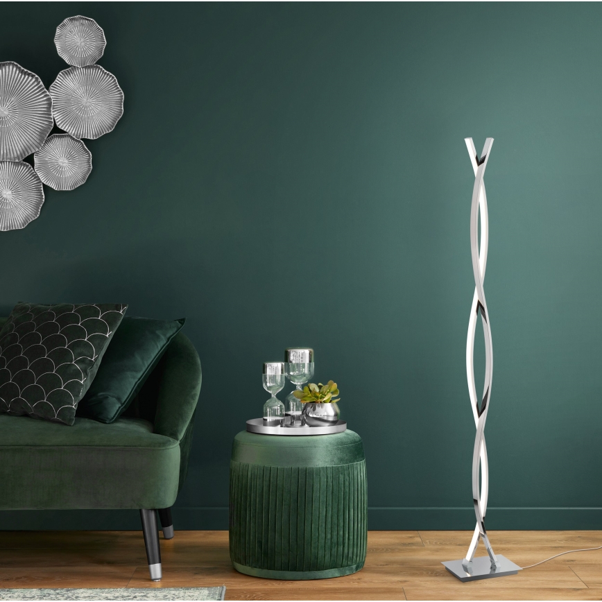 Eglo - LED grīdas lampa LED/36W/230V spīdīgs hroms