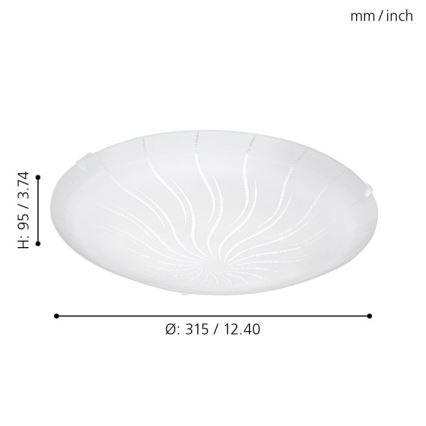 Eglo - LED griestu gaismeklis LED/11W/230V