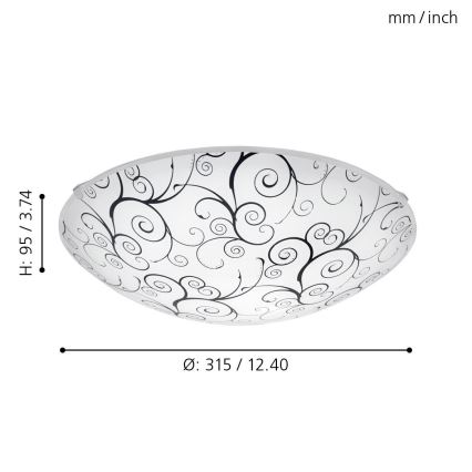 Eglo - LED griestu gaismeklis LED/11W/230V