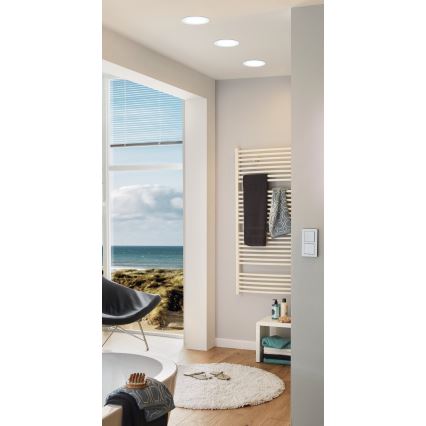 Eglo 96165 - LED iebūvējamais griestu gaismeklis FUEVA 1 LED/10,9W/230V IP44 Ø 17 cm