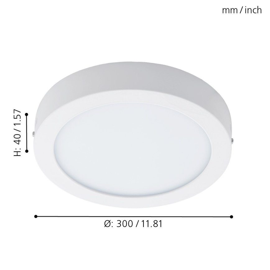 Eglo 96168 - LED vannas istabas griestu gaismeklis FUEVA 1 LED/22W/230V IP44