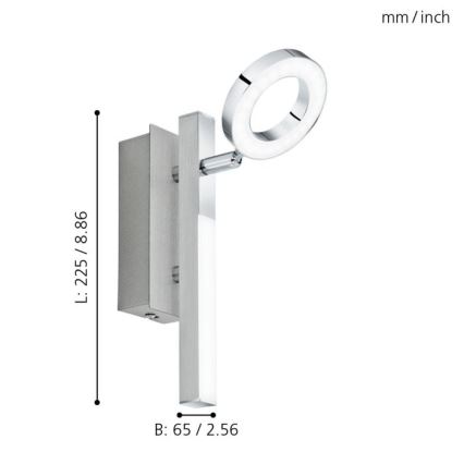 Eglo - Starmetis LED/3,2W + LED/2,2/230V