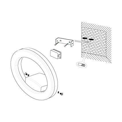 Eglo - Āra LED sienas gaismeklis LED/10W/230V IP44