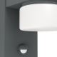 Eglo - Āra LED sienas gaismeklis ar sensoru 2xLED/6W IP44