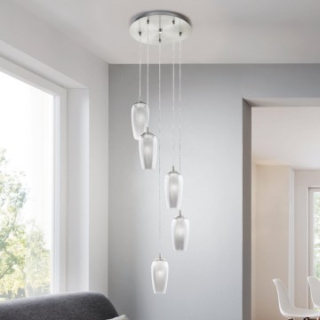 Eglo 96345 - LED lustra uz troses FARSALA 5xG9/2,5W/230V