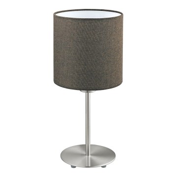 Eglo 96388 - Galda lampa PASTERI 1xE27/60W/230V brūns
