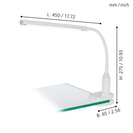 Eglo - LED Aptumšojams gaismeklis ar fiksatoru LED/4,5W/230V